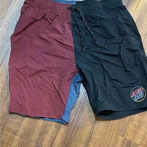 Santa Cruz Nylon Shorts (black/blue/red)